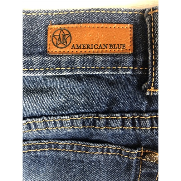 American Blue Premium Juniors Size 11 Denim Ripped Distressed Jeans - Picture 5 of 12